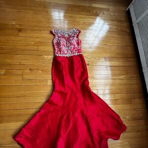Mac Duggal red dress